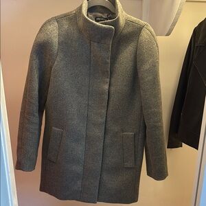 J. Crew Gray Wool Blend Pea Coat Timeless Design